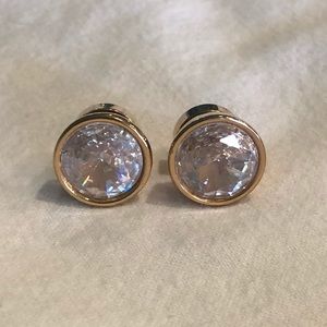 Michael Kors faux diamond earrings